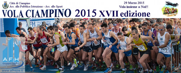 Domenica 29 marzo 2015 XVII edizione della “Vola Ciampino”. Modifiche alla viabilità.