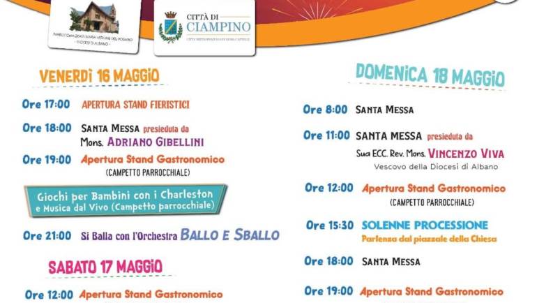 Festa “Beata Maria Vergine del Rosario”: dal 16 al 18 maggio 2025 modifiche alla viabilità nel quadrante Kennedy-Biroli-L. Romana