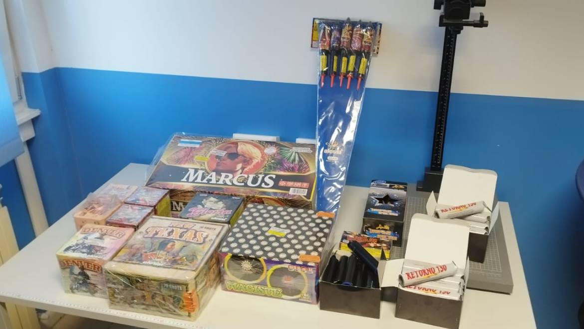 Operazione “Capodanno sicuro”: sequestrati fuochi d’artificio privi di tracciabilità